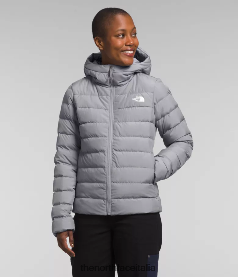 The North Face vestiario 460N8D370 fusione di grigio donne Felpa con cappuccio Aconcagua 3