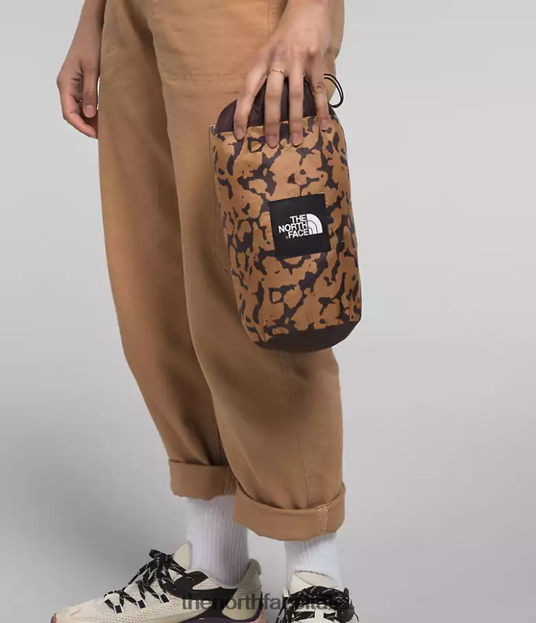 The North Face vestiario 460N8D506 stampa grafica colorante burro di mandorle donne maglione con cerniera circaloft