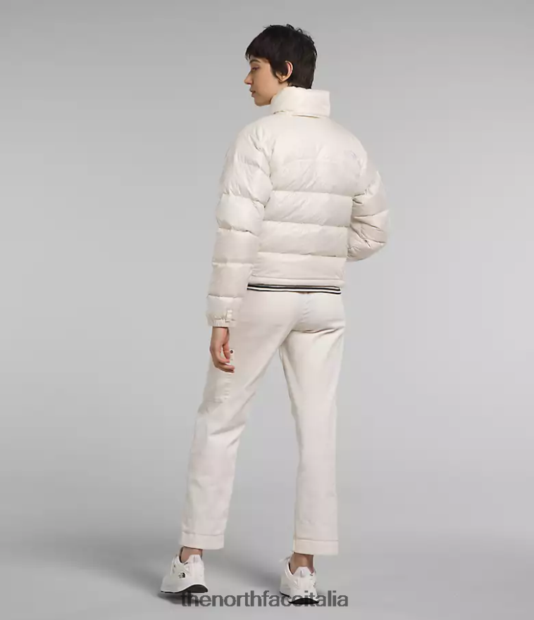 The North Face vestiario 460N8D802 gardenia bianca donne Giacca nuptse retrò del 2000