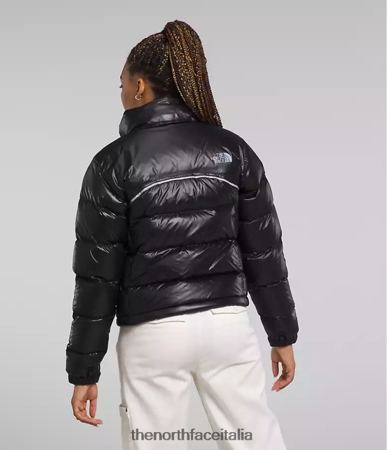 The North Face vestiario 460N8D803 grazie nero donne Giacca nuptse retrò del 2000