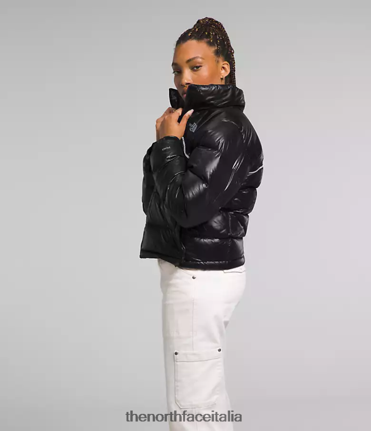 The North Face vestiario 460N8D803 grazie nero donne Giacca nuptse retrò del 2000