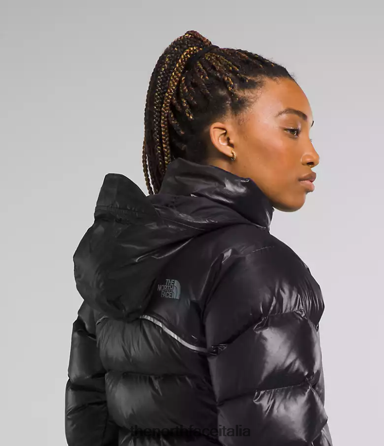 The North Face vestiario 460N8D803 grazie nero donne Giacca nuptse retrò del 2000