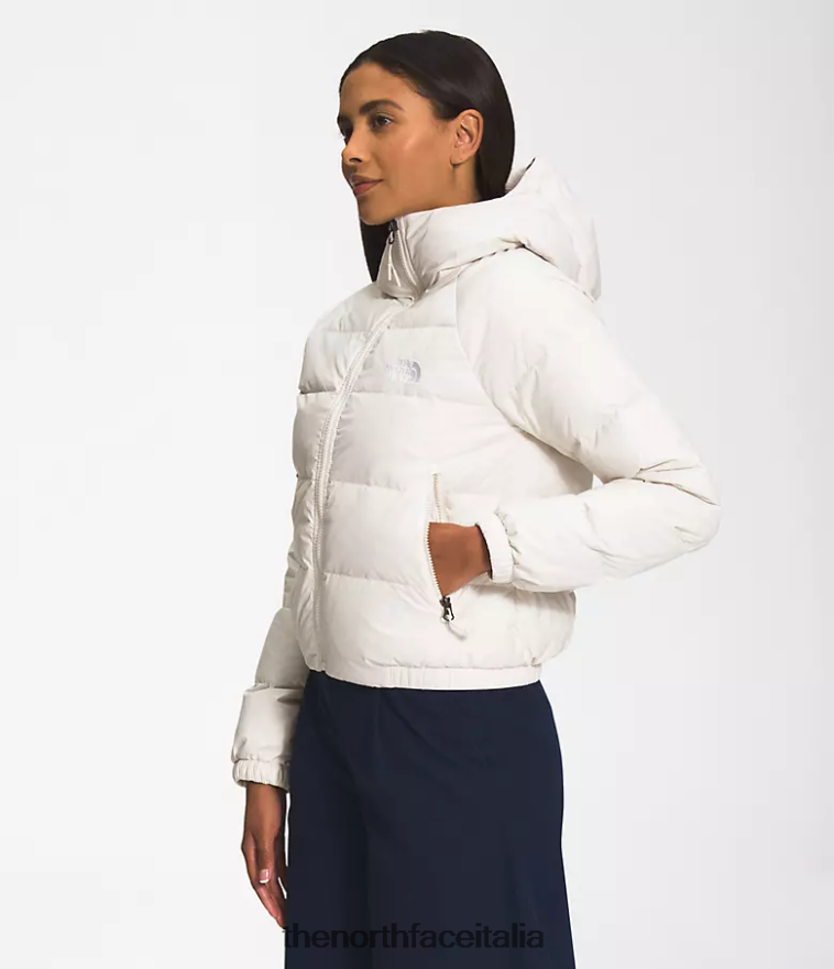 The North Face vestiario 460N8D890 gardenia bianca donne Felpa con cappuccio in piumino idrenalite
