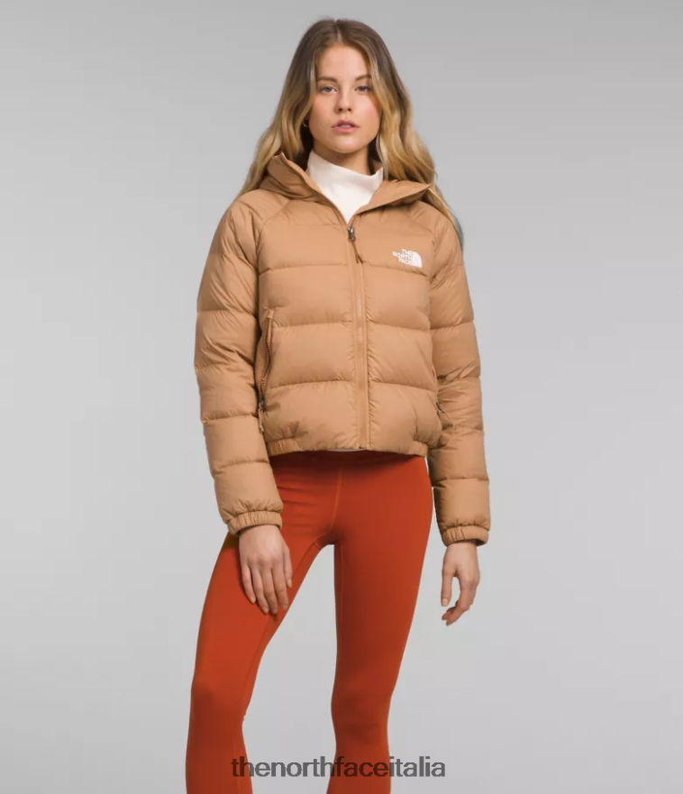The North Face vestiario 460N8D892 burro di mandorle donne Felpa con cappuccio in piumino idrenalite