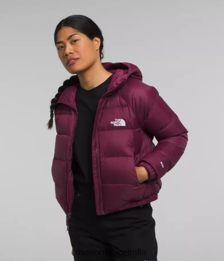 The North Face vestiario 460N8D893 boysenberry donne Felpa con cappuccio in piumino idrenalite