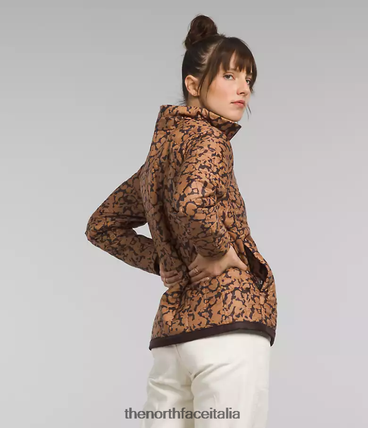 The North Face vestiario 460N8D938 stampa grafica colorante burro di mandorle donne giacca circaloft