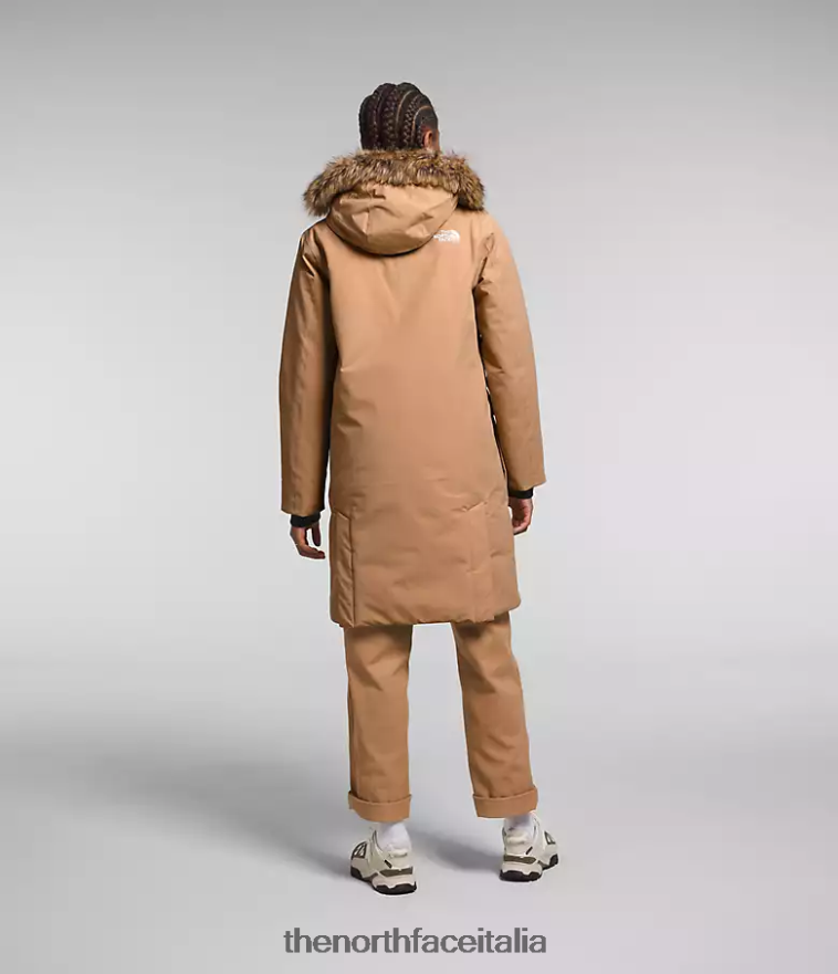 The North Face vestiario 460N8D1313 burro di mandorle donne parka artico premium