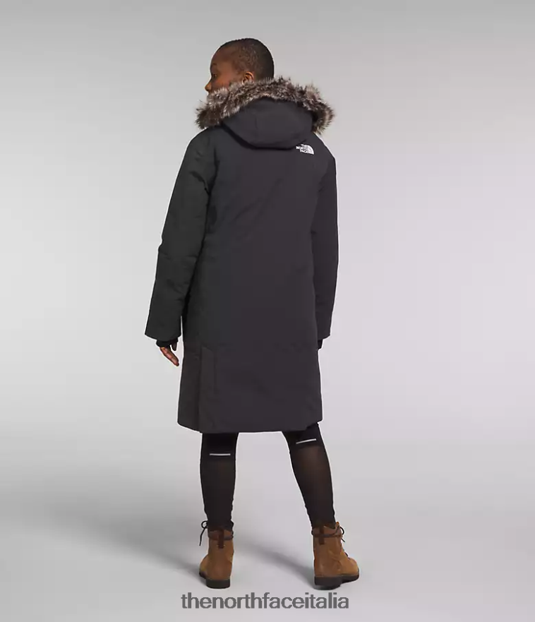The North Face vestiario 460N8D1314 grigio asfalto donne parka artico premium