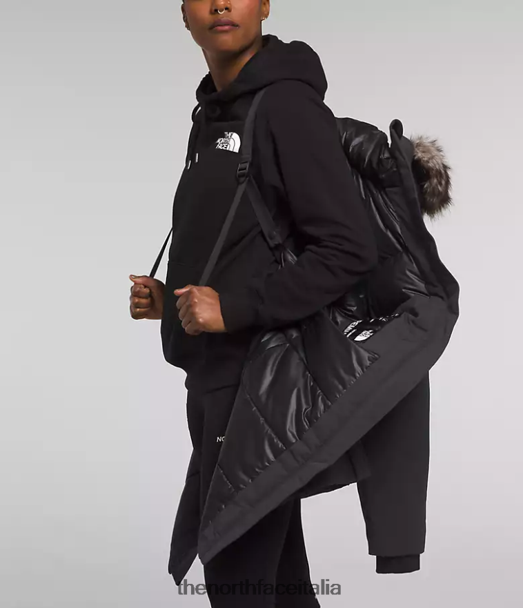 The North Face vestiario 460N8D1314 grigio asfalto donne parka artico premium
