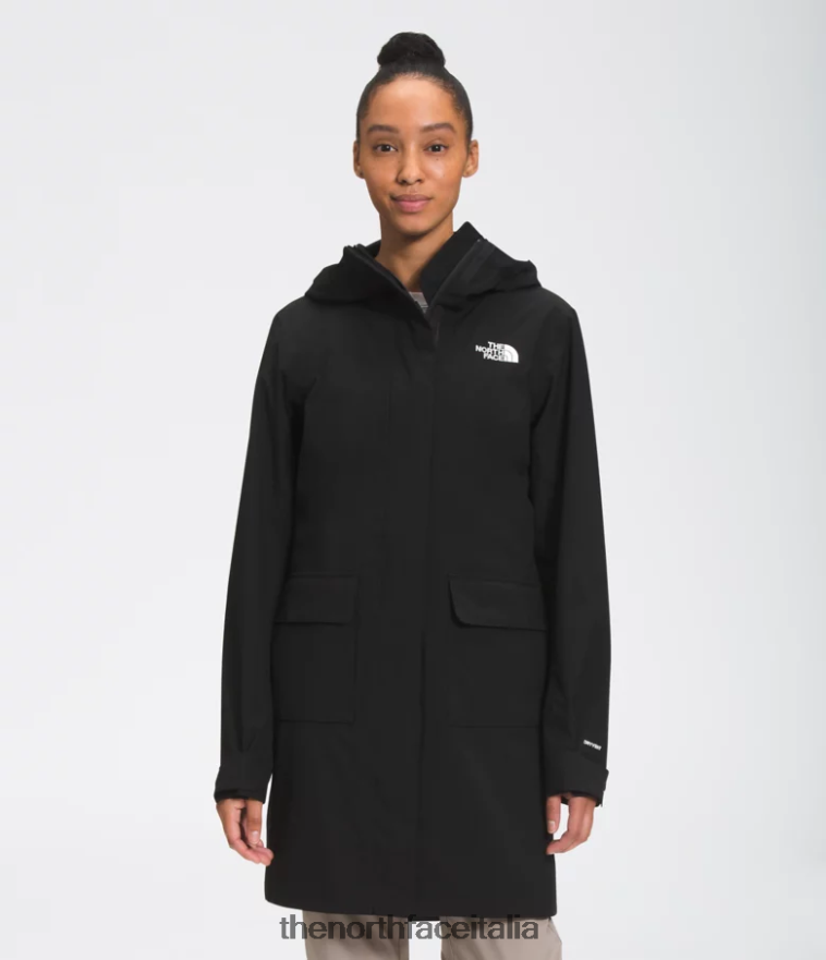 The North Face vestiario 460N8D152 grazie nero donne Parka antipioggia City Breeze ii