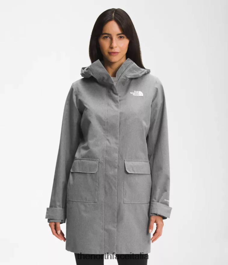 The North Face vestiario 460N8D153 tnf grigio erica medio donne Parka antipioggia City Breeze ii - Clicca l'immagine per chiudere