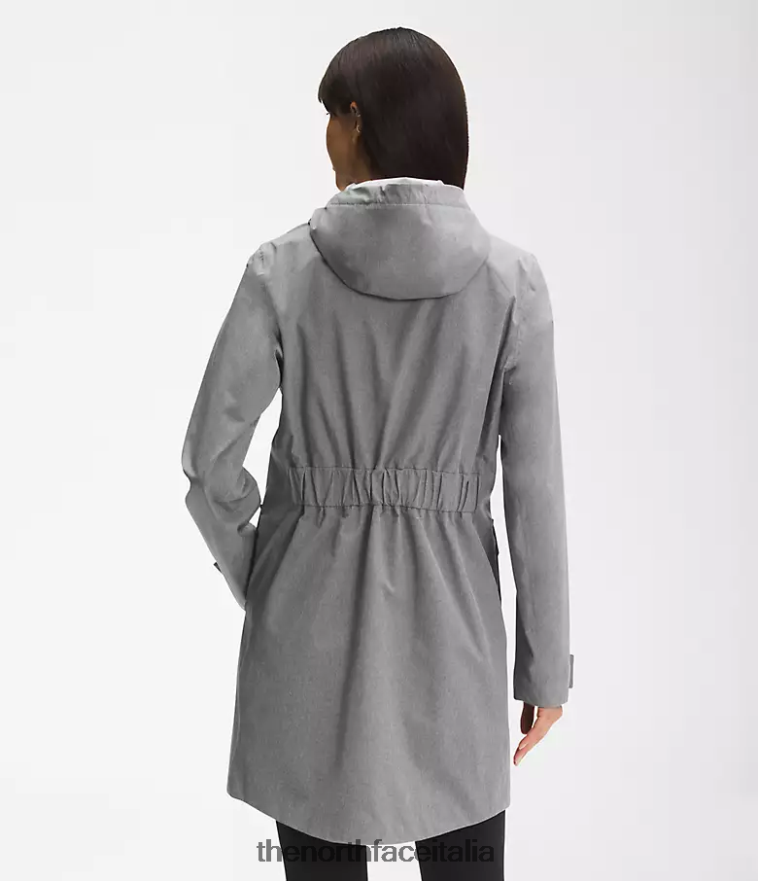 The North Face vestiario 460N8D153 tnf grigio erica medio donne Parka antipioggia City Breeze ii