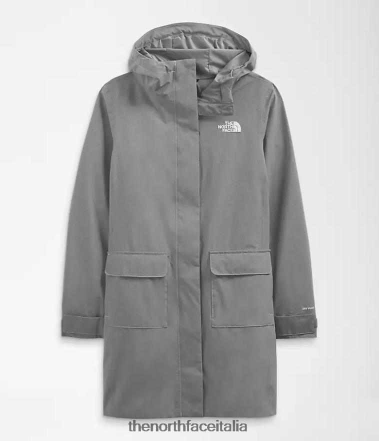 The North Face vestiario 460N8D153 tnf grigio erica medio donne Parka antipioggia City Breeze ii