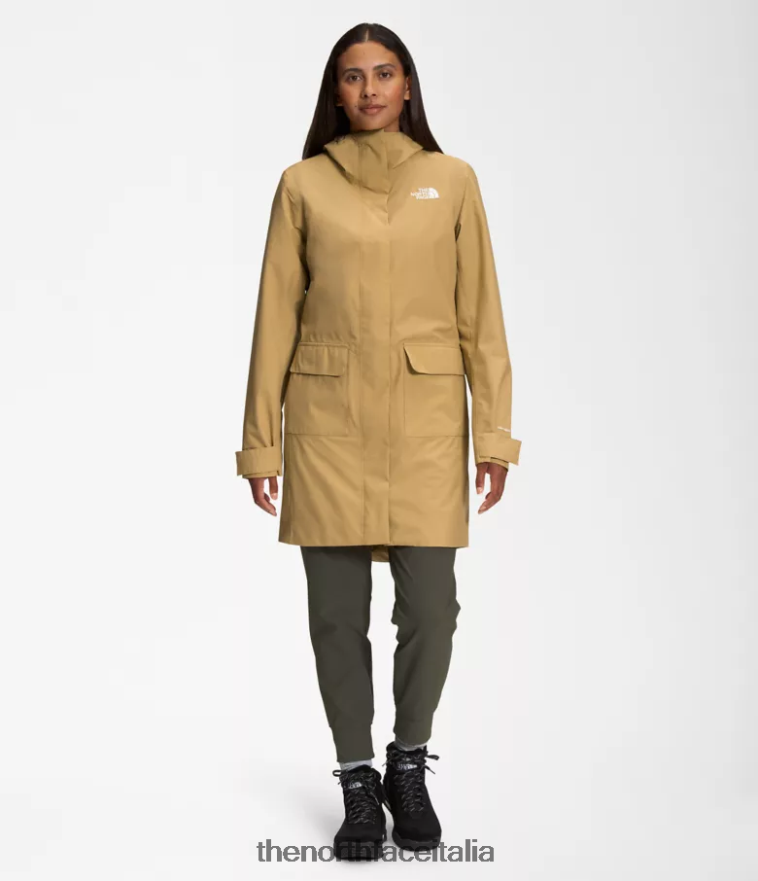 The North Face vestiario 460N8D154 abbronzatura antilope donne Parka antipioggia City Breeze ii