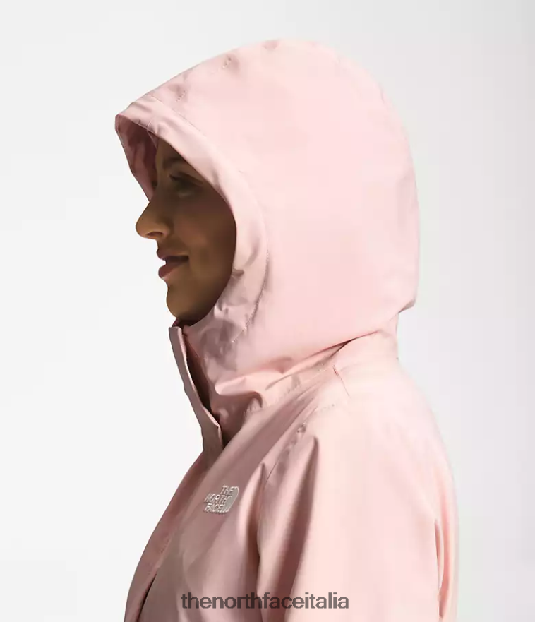 The North Face vestiario 460N8D155 muschio rosa donne Parka antipioggia City Breeze ii