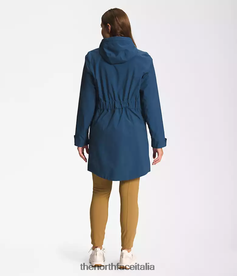 The North Face vestiario 460N8D156 blu ombroso donne Parka antipioggia City Breeze ii