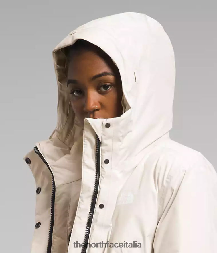 The North Face vestiario 460N8D234 gardenia bianca donne parka artico gtx