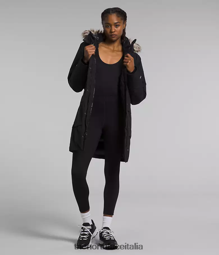 The North Face vestiario 460N8D236 grazie nero donne parka artico gtx