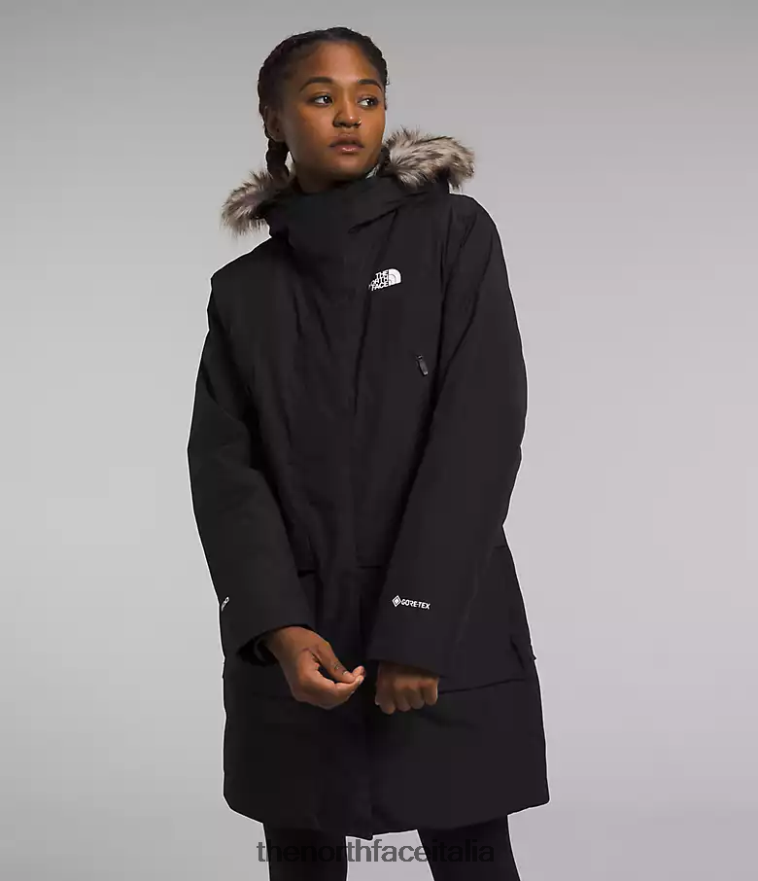 The North Face vestiario 460N8D236 grazie nero donne parka artico gtx