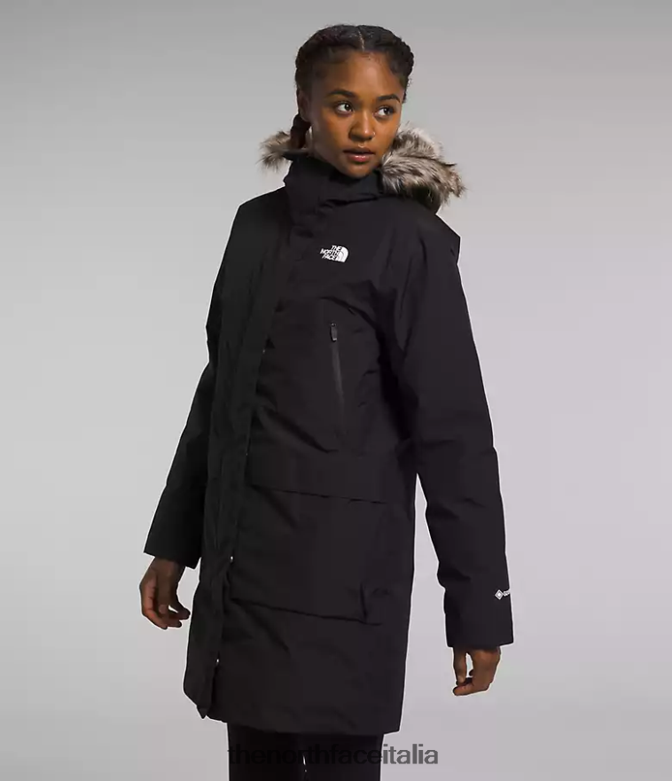 The North Face vestiario 460N8D236 grazie nero donne parka artico gtx
