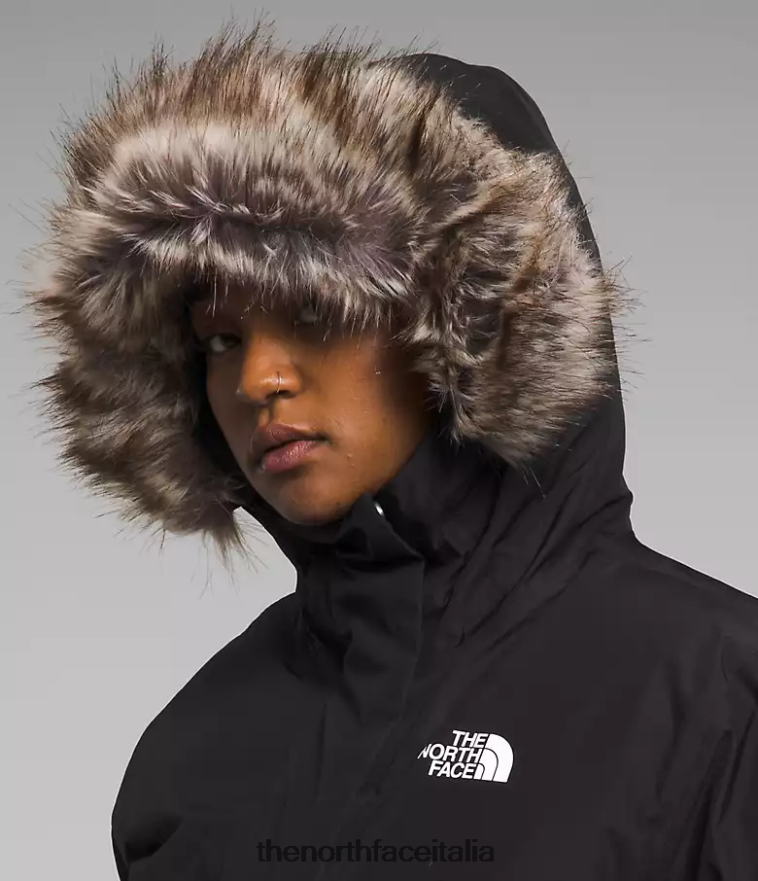 The North Face vestiario 460N8D236 grazie nero donne parka artico gtx