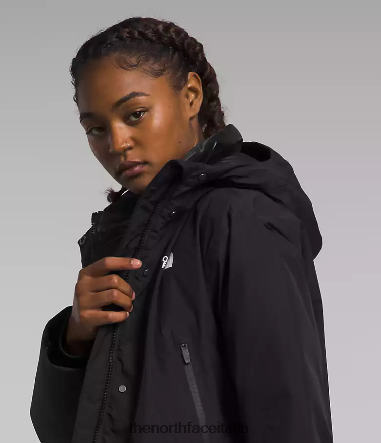 The North Face vestiario 460N8D236 grazie nero donne parka artico gtx