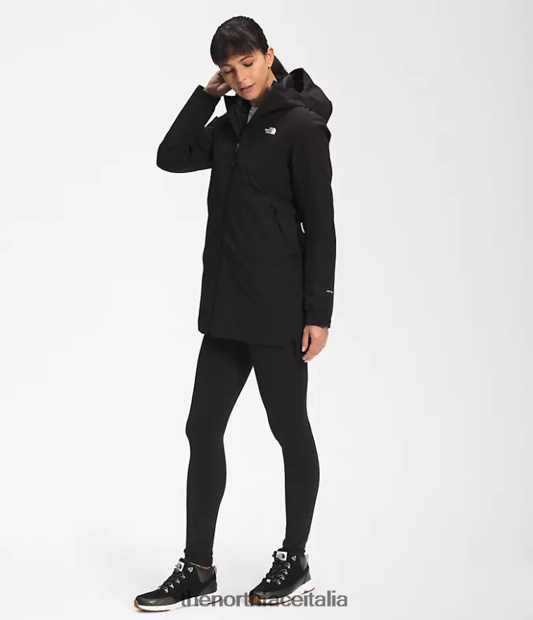 The North Face vestiario 460N8D373 grazie nero donne Parka triclimatico ecologico Thermoball