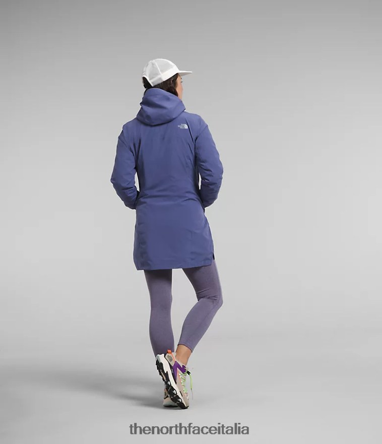 The North Face vestiario 460N8D374 grotta blu donne Parka triclimatico ecologico Thermoball