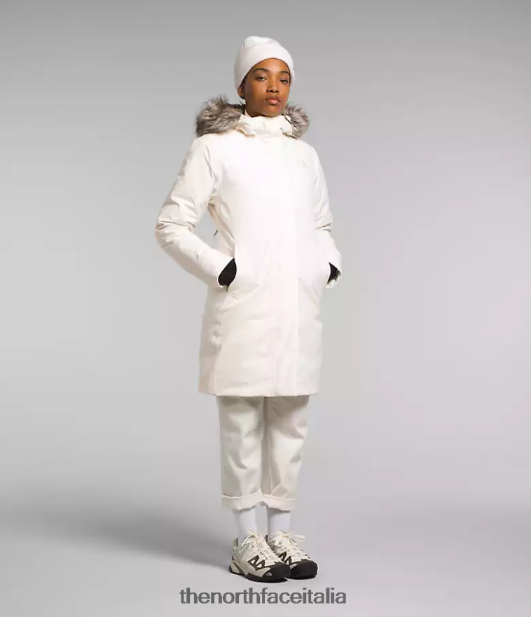 The North Face vestiario 460N8D507 gardenia bianca donne parka artico