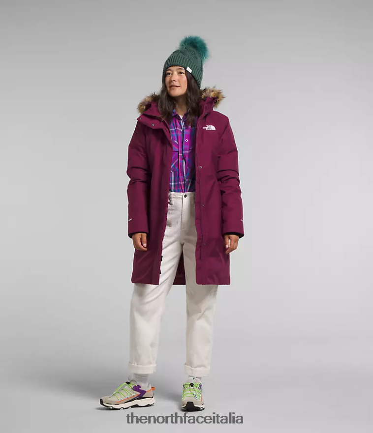 The North Face vestiario 460N8D509 boysenberry donne parka artico