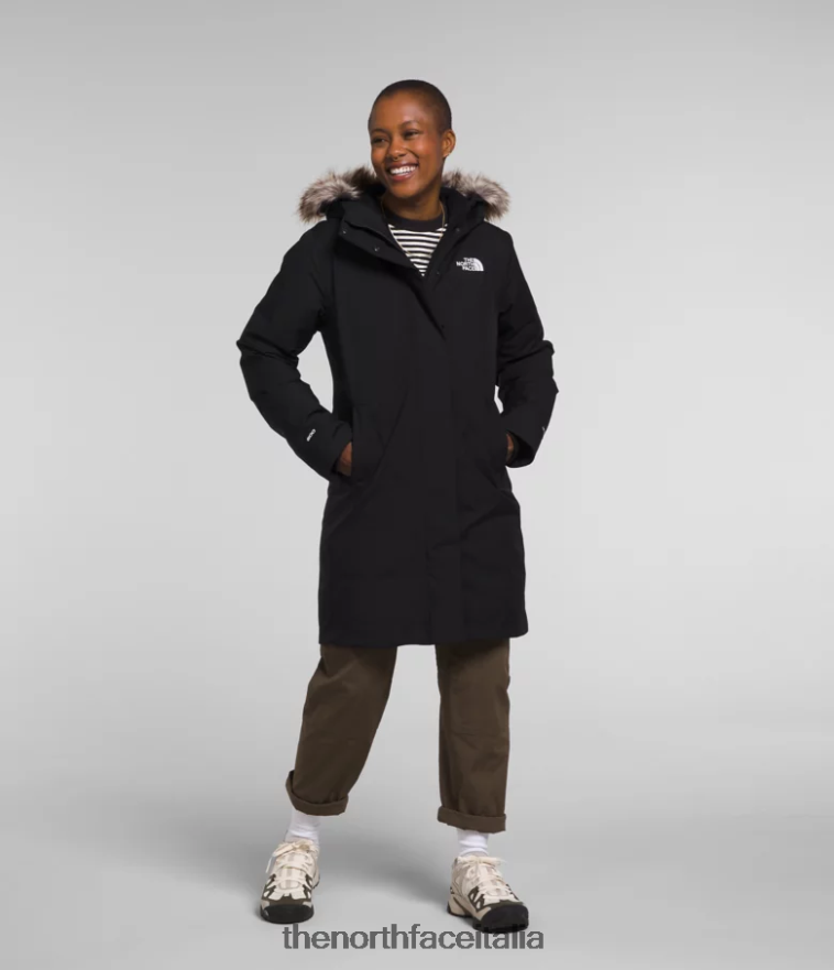 The North Face vestiario 460N8D510 grazie nero donne parka artico