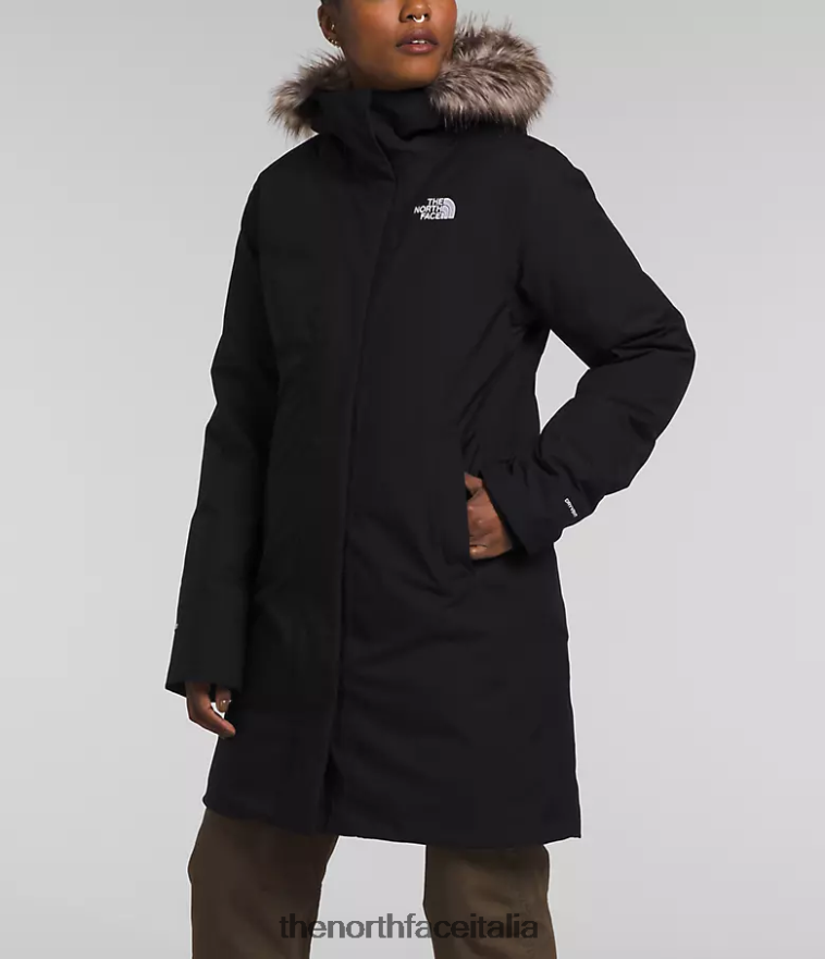 The North Face vestiario 460N8D510 grazie nero donne parka artico