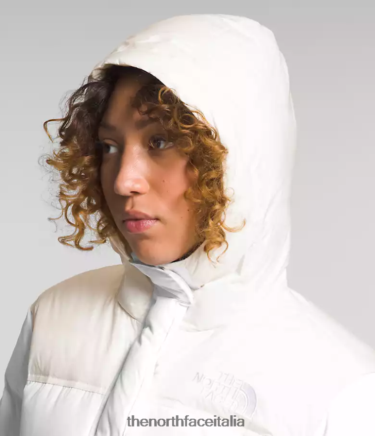 The North Face vestiario 460N8D563 tnf bianco/bianco gardenia donne parka nuptse