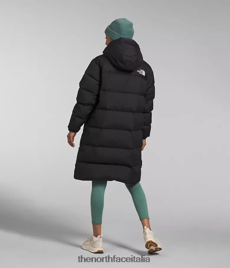 The North Face vestiario 460N8D564 grazie nero donne parka nuptse