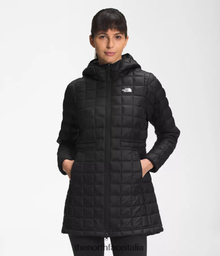 The North Face vestiario 460N8D842 grazie nero donne parka ecologico termoball