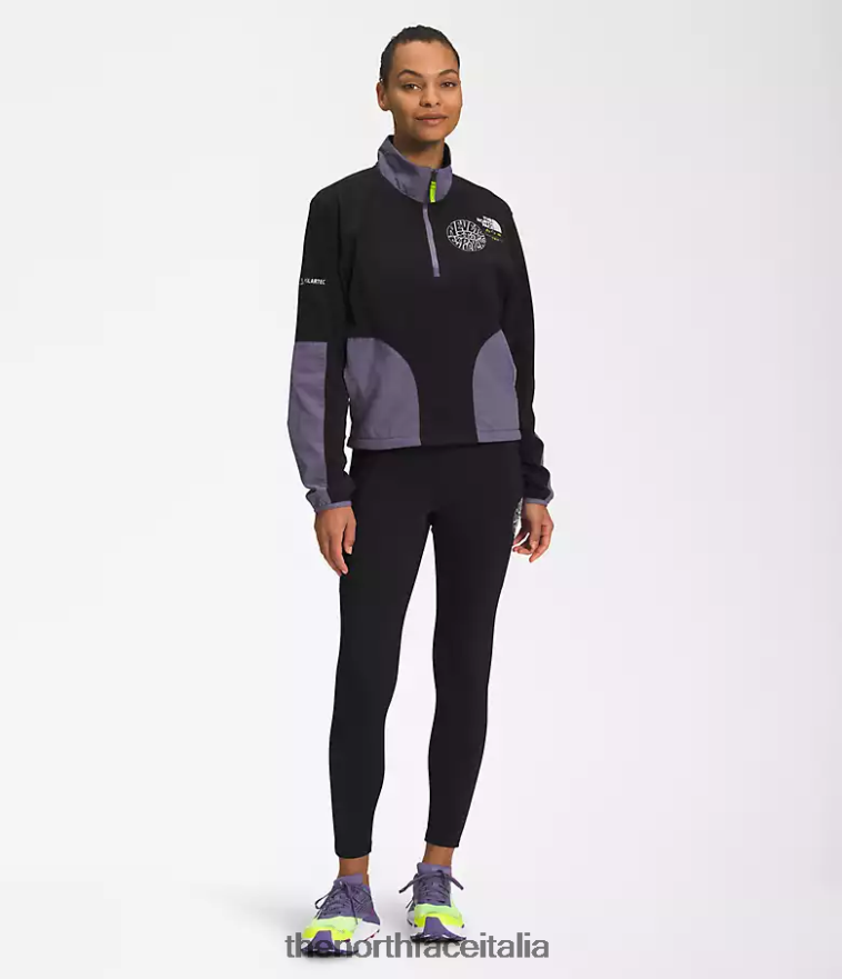 The North Face vestiario 460N8D1181 tnf nero/ardesia lunare donne trailwear fantasia cresta -zip