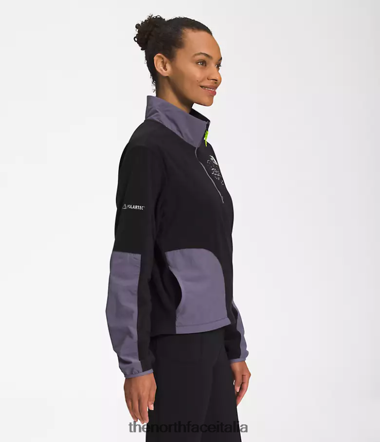 The North Face vestiario 460N8D1181 tnf nero/ardesia lunare donne trailwear fantasia cresta -zip