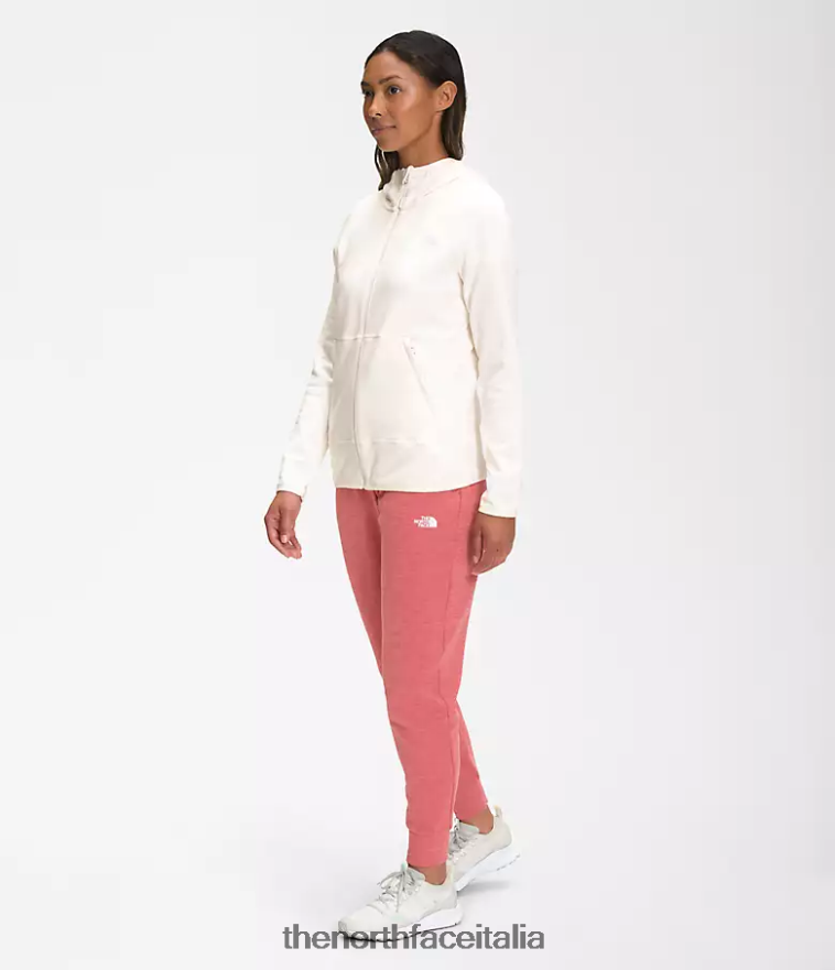 The North Face vestiario 460N8D743 gardenia erica bianca donne Felpa con cappuccio Canyonlands