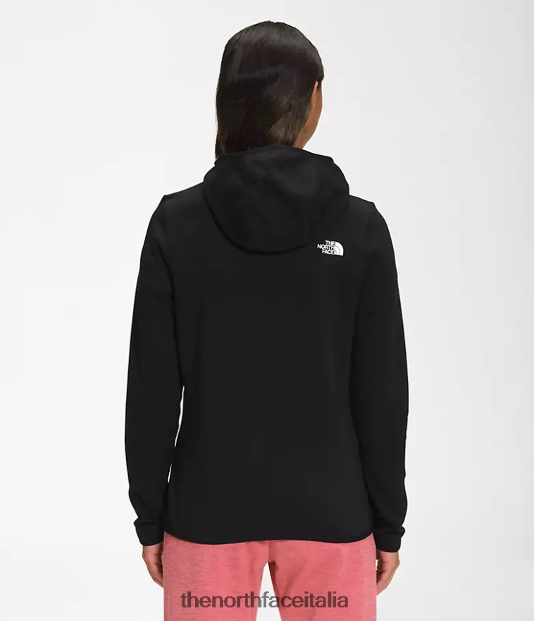 The North Face vestiario 460N8D744 grazie nero donne Felpa con cappuccio Canyonlands