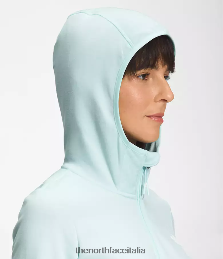 The North Face vestiario 460N8D745 lucernario blu erica bianca donne Felpa con cappuccio Canyonlands