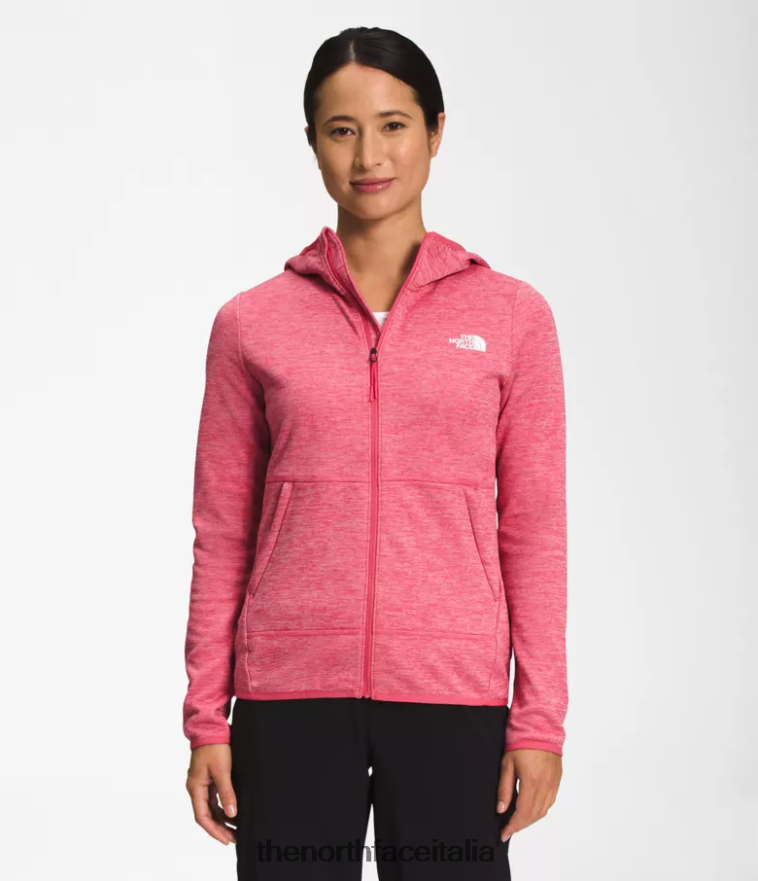 The North Face vestiario 460N8D746 erica bianca rosa cosmo donne Felpa con cappuccio Canyonlands