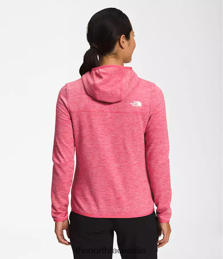 The North Face vestiario 460N8D746 erica bianca rosa cosmo donne Felpa con cappuccio Canyonlands