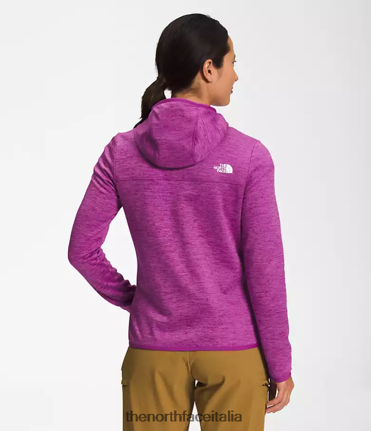 The North Face vestiario 460N8D747 fiore di cactus viola erica bianca donne Felpa con cappuccio Canyonlands