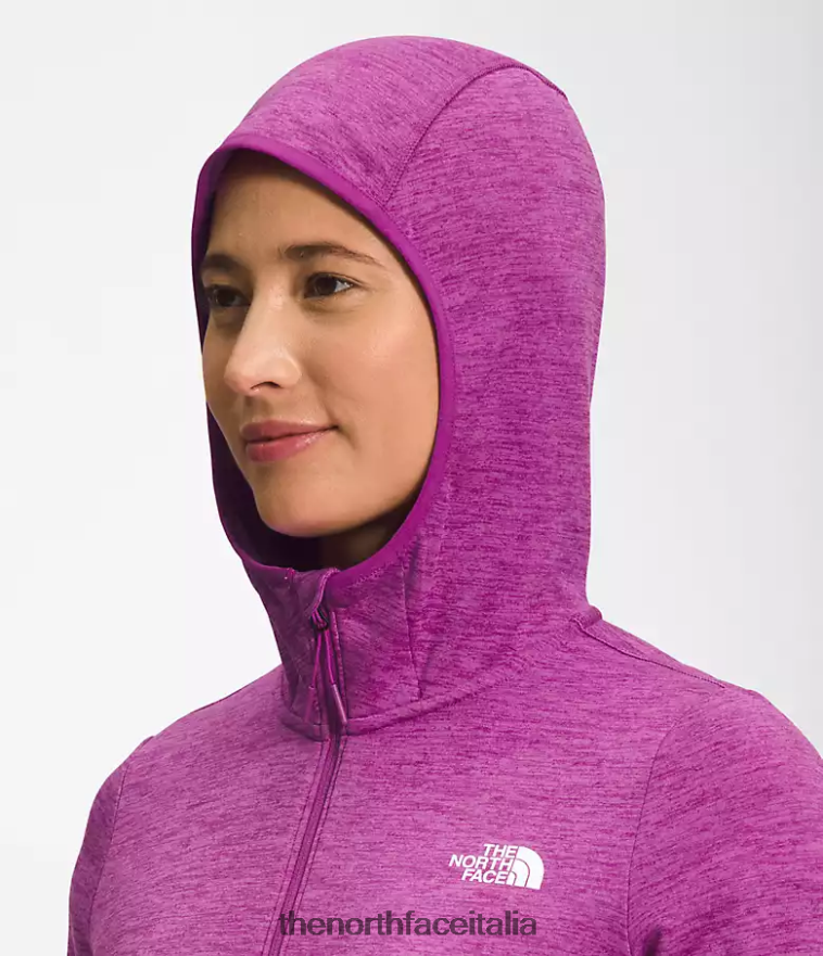 The North Face vestiario 460N8D747 fiore di cactus viola erica bianca donne Felpa con cappuccio Canyonlands