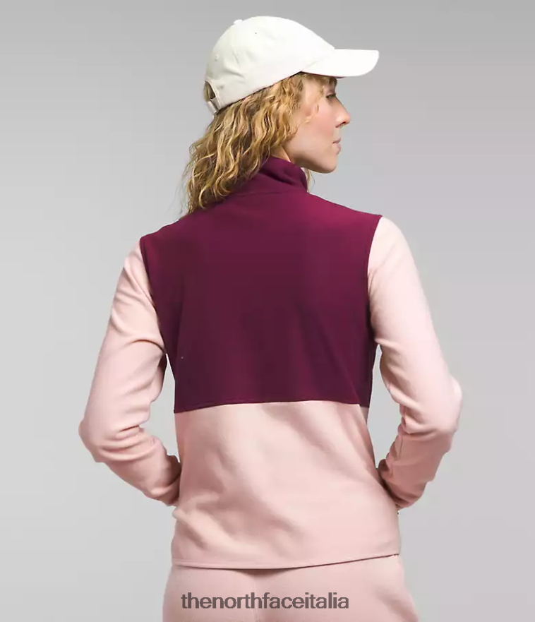 The North Face vestiario 460N8D1013 muschio rosa/boysenberry donne giacca alpina polartec 100