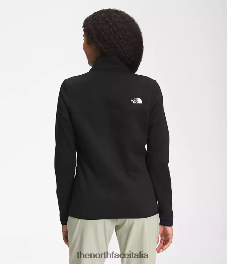 The North Face vestiario 460N8D375 grazie nero donne canyonlands con cerniera intera