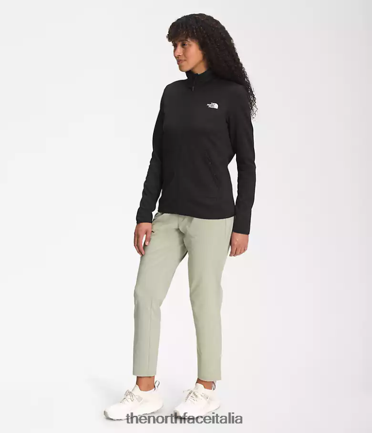 The North Face vestiario 460N8D375 grazie nero donne canyonlands con cerniera intera