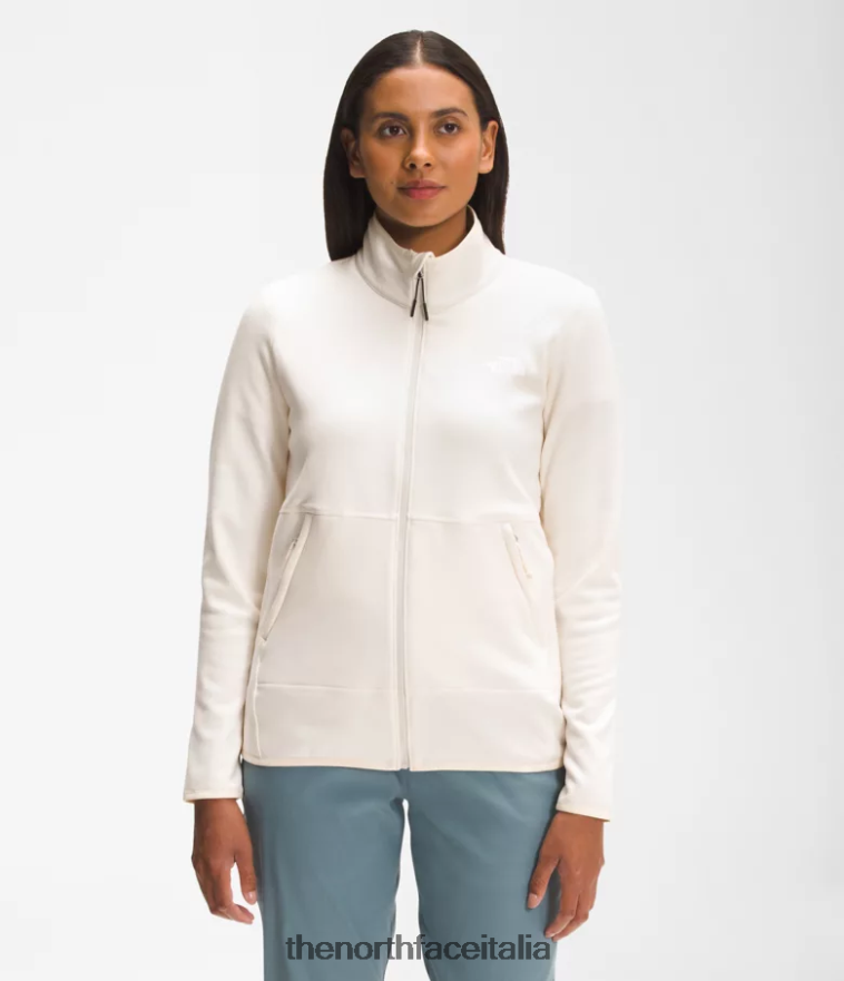 The North Face vestiario 460N8D376 gardenia erica bianca donne canyonlands con cerniera intera