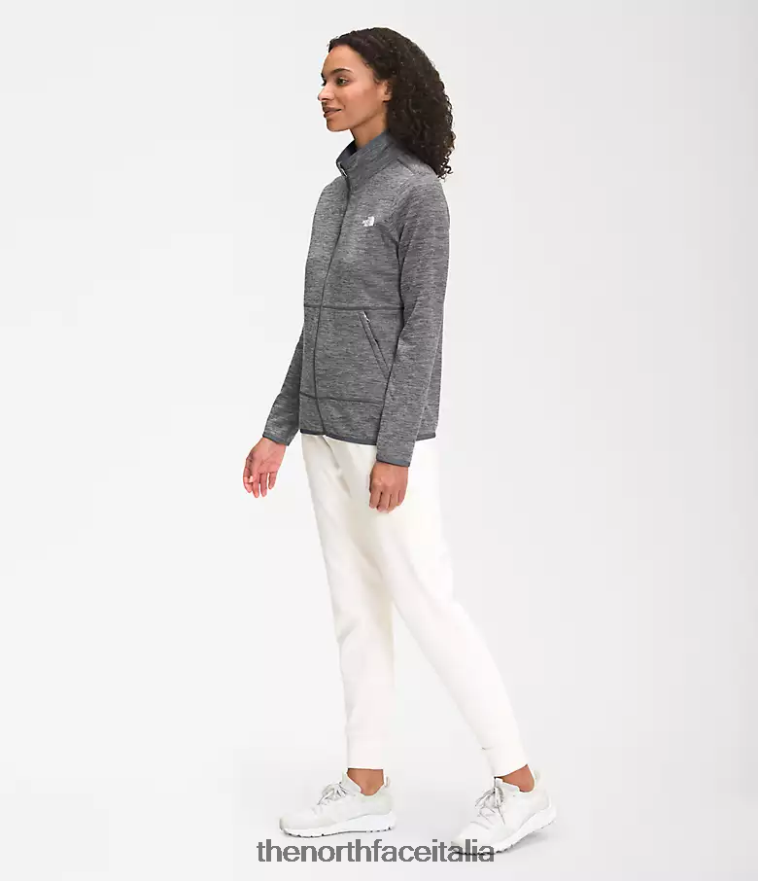 The North Face vestiario 460N8D377 tnf grigio erica medio donne canyonlands con cerniera intera