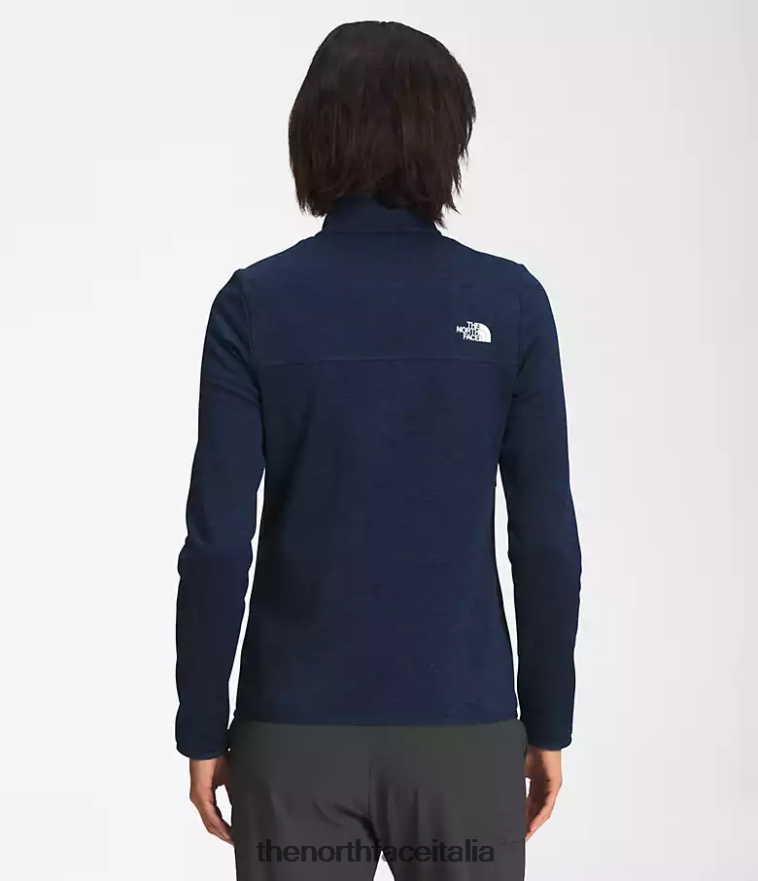 The North Face vestiario 460N8D378 vertice blu scuro erica scura donne canyonlands con cerniera intera